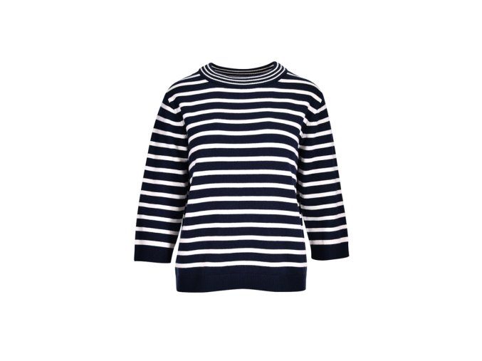 Prúžkovaný pulóver KENNYS. INDIGO