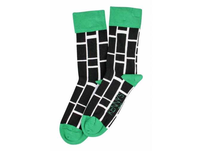 Ponožky KENNYS. so vzorom dlaždíc