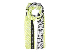 Šál Kenny S.  GRAPHIC PRINT LIME GREEN