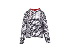 Mikina s kapucňou KENNYS. GRAPHIC PRINT INDIGO