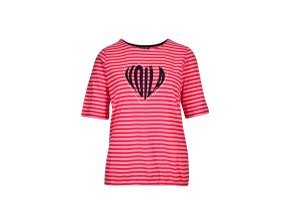Tričko KENNYS. STRIPE HEART RED