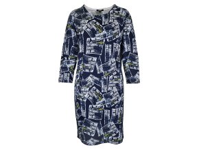 Šaty KENNYS. PRINT INDIGO