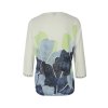 Plisovný šál KennyS. MIX COLOR INDIGO WHITE PISTACIA