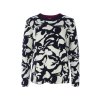 Pulóver KENNYS. JACQUARD FLOWER INDIGO