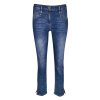 Džínsy KennyS. STELLA RED ZIPS DENIM STONE