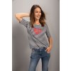 Tričko KENNYS. STRIPE HEART INDIGO