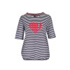 Tričko KENNYS. STRIPE HEART RED