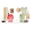 Prúžkované tričko BROADWAY NYC FASHION RESEDA KHAKI