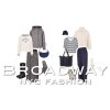 Prechodný kabátik s kapucňou BROADWAY NYC Fashion FROST GREY MELANGE