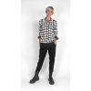 Džersejová blúzka KENNYS. HOUNDSTOOTH