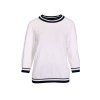 Pulóver KENNYS. STRUKTUR WHITE