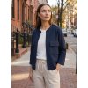 Dámsky tmavomodrý kardigán v štýle saka BROADWAY NYC FASHION – NAVY BLUE