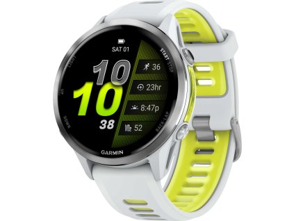 garmin forerunner 970 gps smartwatch whitestone ampyellow titanium 01