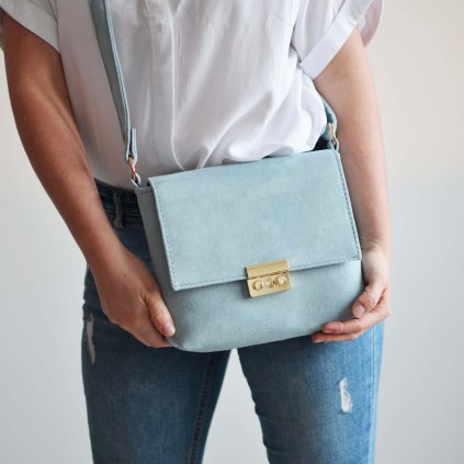 azúrová kabelka tyrkysová crossbody babyblue