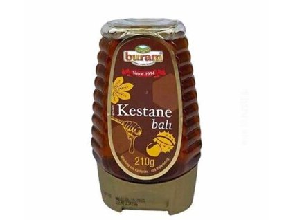 Buram Kaštanový s květový Med 210g