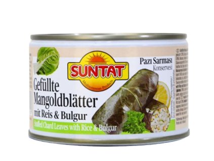 Suntat listy Mangoldu plněný rýží a bulgurem 400g