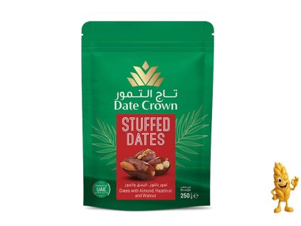 Crown Datle plněné s mandlemi, lískovými a vlašskými ořechy 250g
