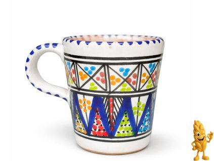 Hrnek tuniský keramický, Ručně vyráběný