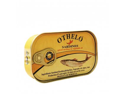 Othelo Moroccan sardines in vegetable oil, Hot 125g
