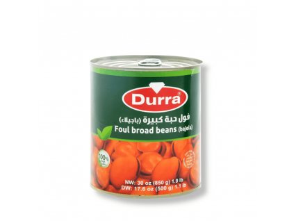 Durra Canned beans, wide grain 800g
