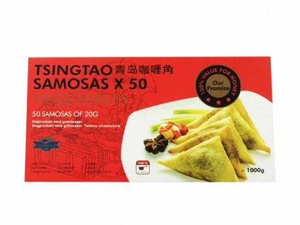 Tsingtao Samosa Veg 1kg, 50 kusů