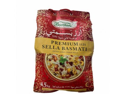 Boustan Rýže basmati, Premium Sella 4,5kg