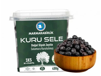 Marmarabirlik Olivy Černé Sušené 400g, 3XS