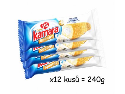 Kamara Piškotový dort plněný s vanilkovou příchutí 240g