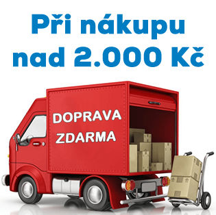Doprava zdarma při nákupu nad 2.000 Kč.