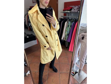 Kabát 019 lososový s límcem