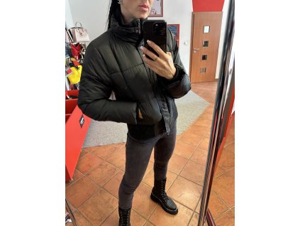 prošívaná bunda 021 - černá 9