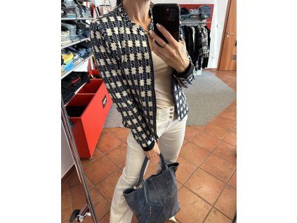 bunda 025 - modrobílá