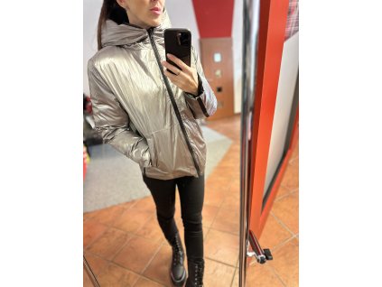 Bunda 076 - stříbrná