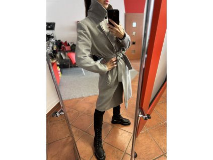 Kabát 104 - světle šedý