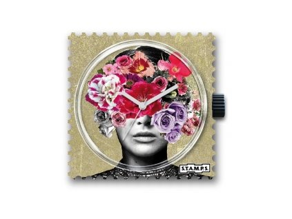 head full of flowers