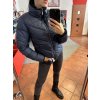 prošívaná bunda 022 - tmavě modrá