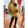 Bunda 067 - zelenožluté s límcem