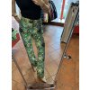 Kalhoty 004 - zelené vzorované