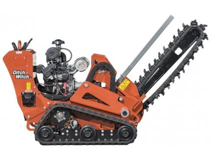 VEDENÝ RÝHOVAČ C24X – výkop až do hloubky 122 cm