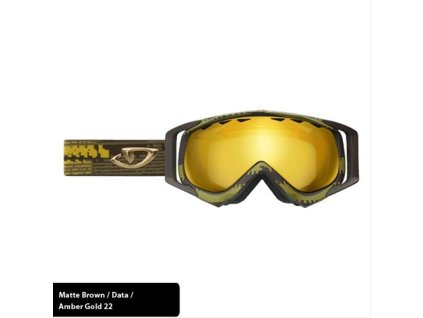 Lyžařské brýle Giro Root matte brown/data/amber - gold 22