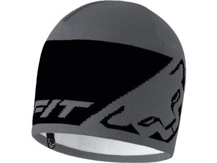 Unisex čepice Dynafit Leopard Logo Beanie, šedá/černá