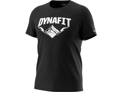 Triko Dynafit Graphic Cotton S/S TEE black out/hardcore, černá