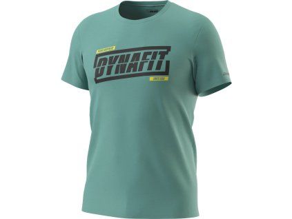 Triko Dynafit Graphic Cotton S/S TEE atlantic/tabloid, modrá