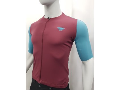 Dres Dynafit Ride Light S/S Full Zip Jersey burgundy 2025