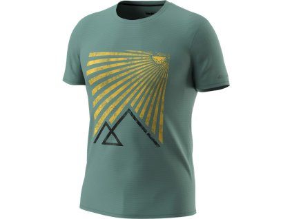 Pánské triko Dynafit Transalper Graphic S/S Tee, modrá
