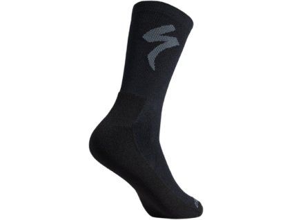 Ponožky Specialized PrimaLoft® Lightweight Tall Logo, černá