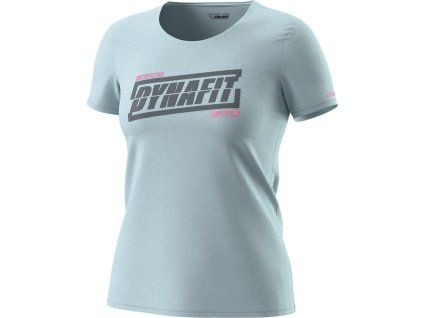 Triko Dynafit Graphic Cotton W S/S Tee cloud blue/tabloid, modrá