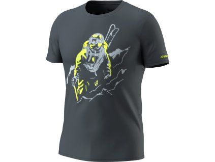Pánské tričko Dynafit Blacklight Cotton, šedá