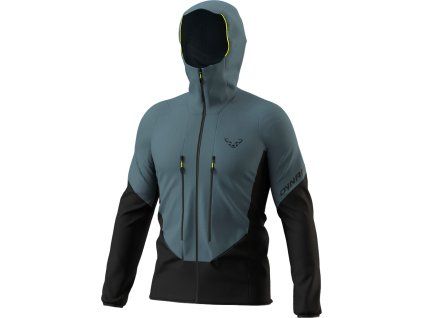 Pánská bunda Dynafit Blacklight Softshell s hybridní konstrukcí, šedá/černá