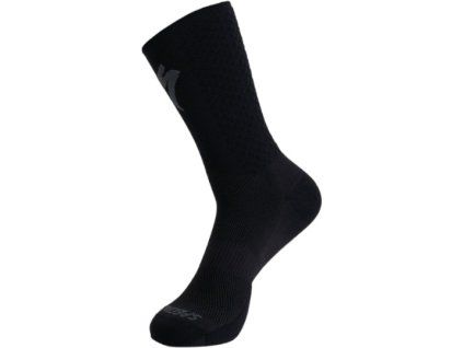 Ponožky Specialized Knit Tall black/silver, černá